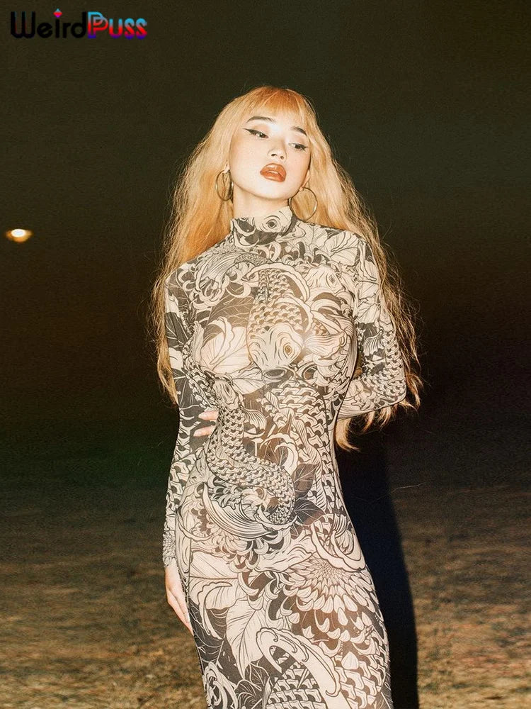 Vestido tattoo flow 2000