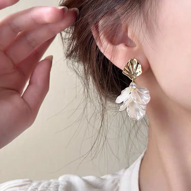 Pendientes Flor Concha