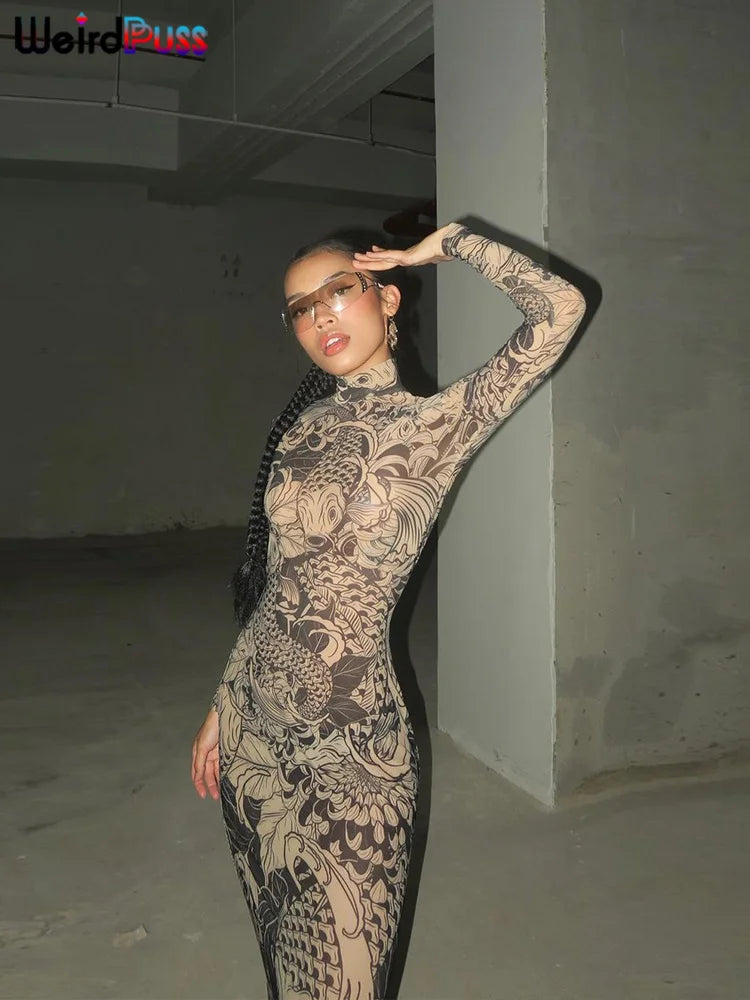 Vestido tattoo flow 2000