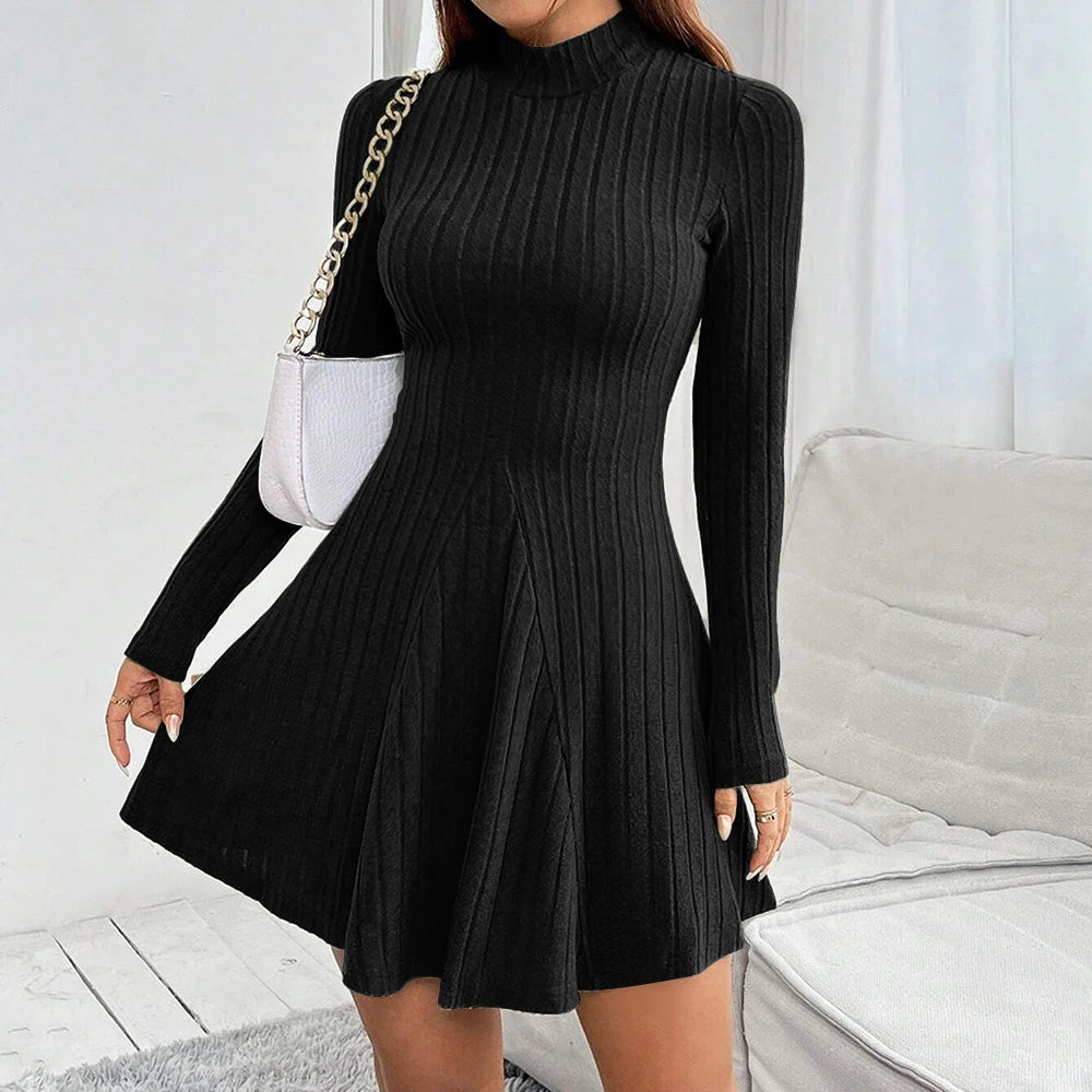 vestido jersey falda