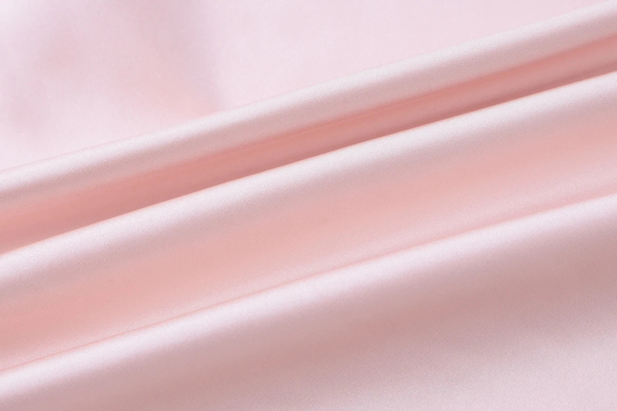 Vestido sedoso rosa