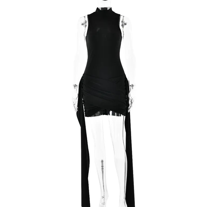 vestido gala con lazos