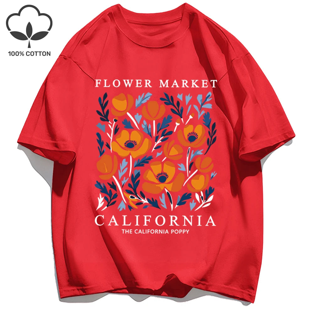 Camiseta verano California Flower Market
