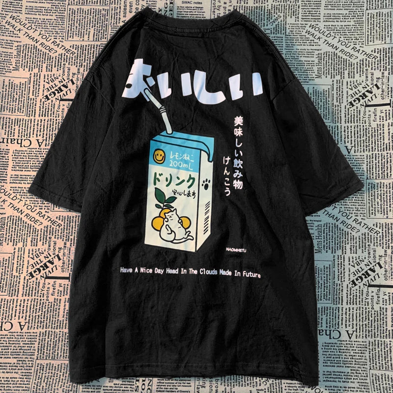 Camiseta estampado japo