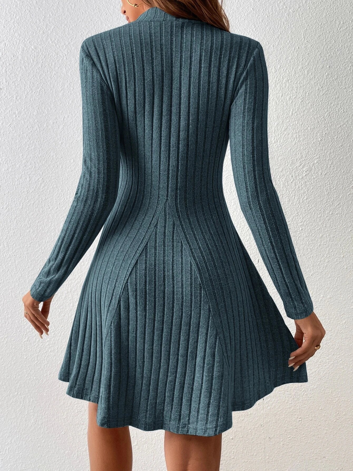 vestido jersey falda