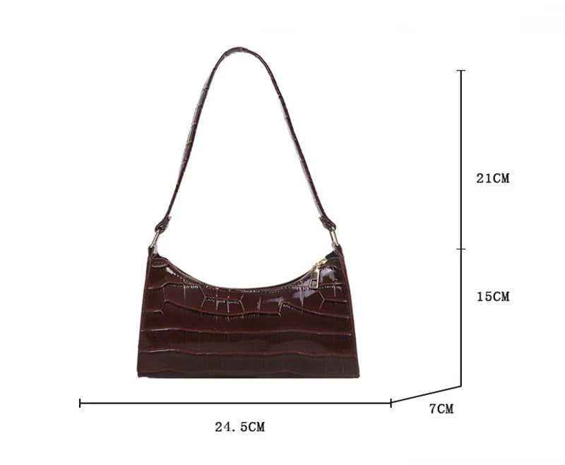Bolso efecto cocodrilo