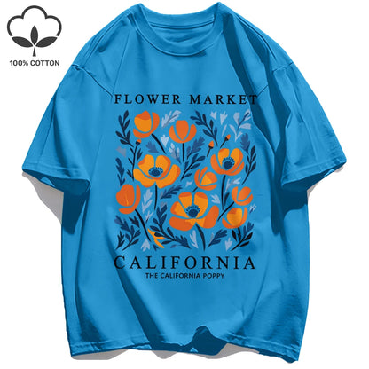 Camiseta verano California Flower Market