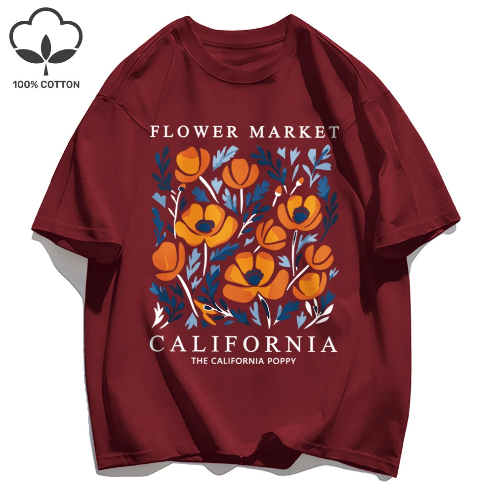 Camiseta verano California Flower Market