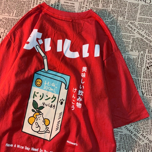 Camiseta estampado japo