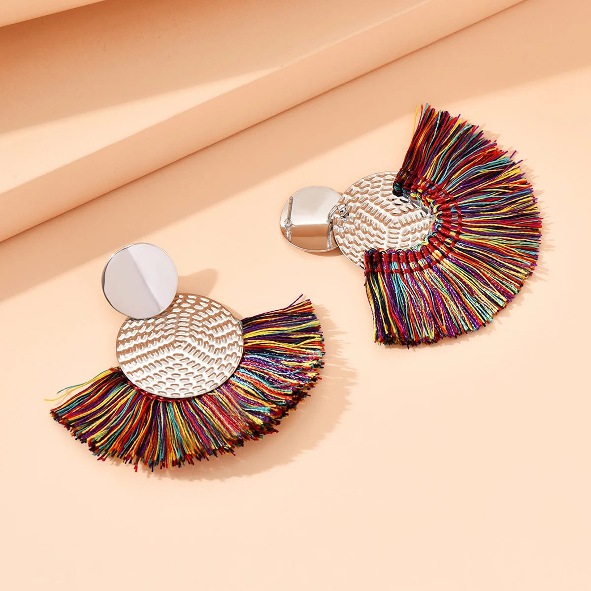 Pendientes abanico precolombino
