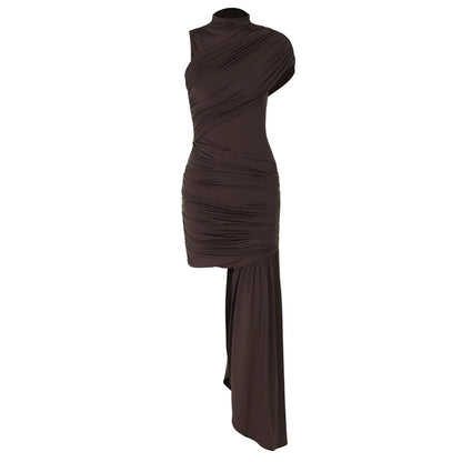 Vestido elegante falda Drap