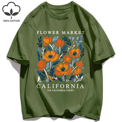 Camiseta verano California Flower Market