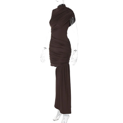 Vestido elegante falda Drap
