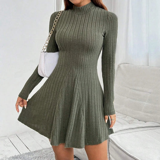 vestido jersey falda
