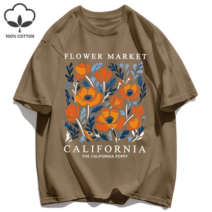 Camiseta verano California Flower Market