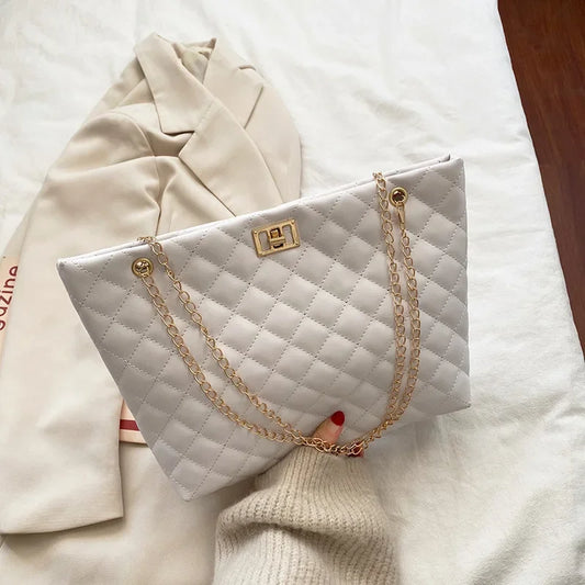 Bolso efecto cuero diamante