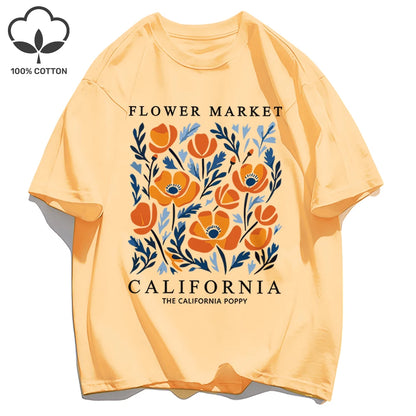 Camiseta verano California Flower Market