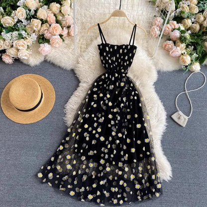 Vestido tul floral