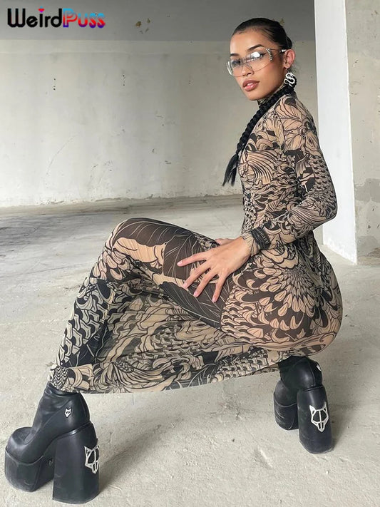 Vestido tattoo flow 2000