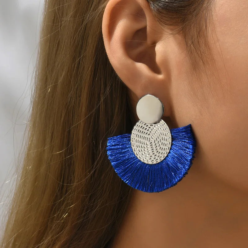 Pendientes abanico precolombino