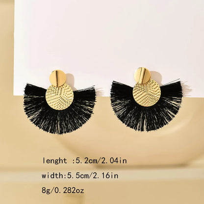 Pendientes abanico precolombino