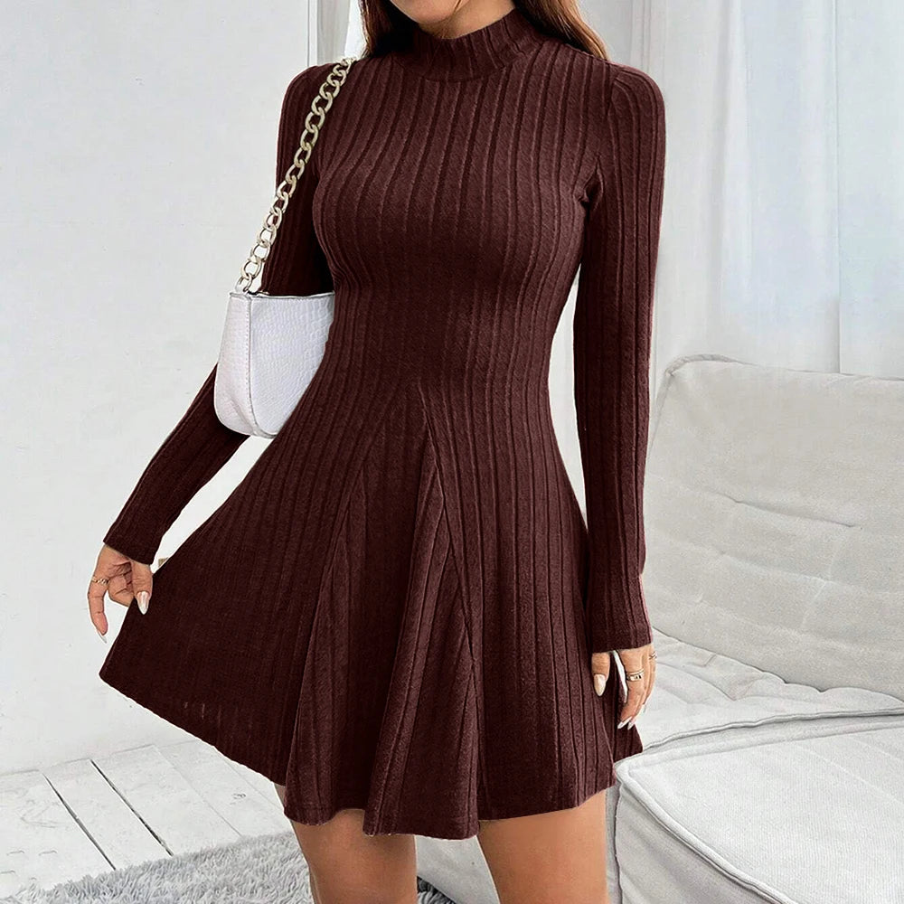 vestido jersey falda