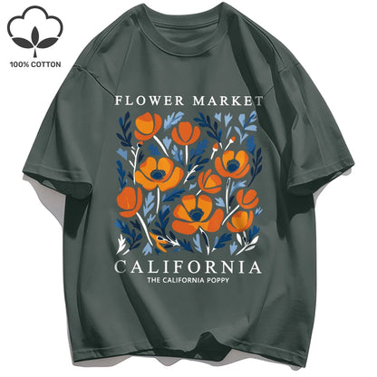 Camiseta verano California Flower Market