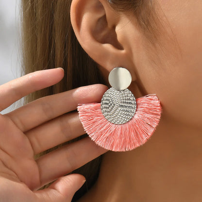 Pendientes abanico precolombino