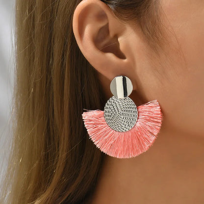 Pendientes abanico precolombino