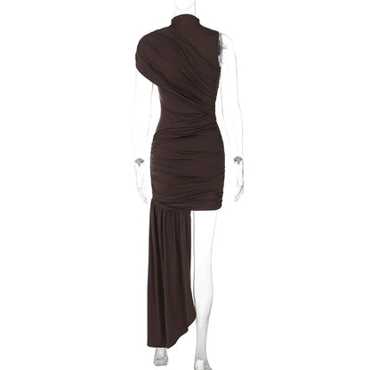 Vestido elegante falda Drap