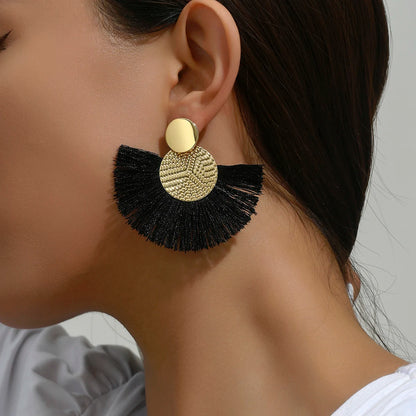 Pendientes abanico precolombino