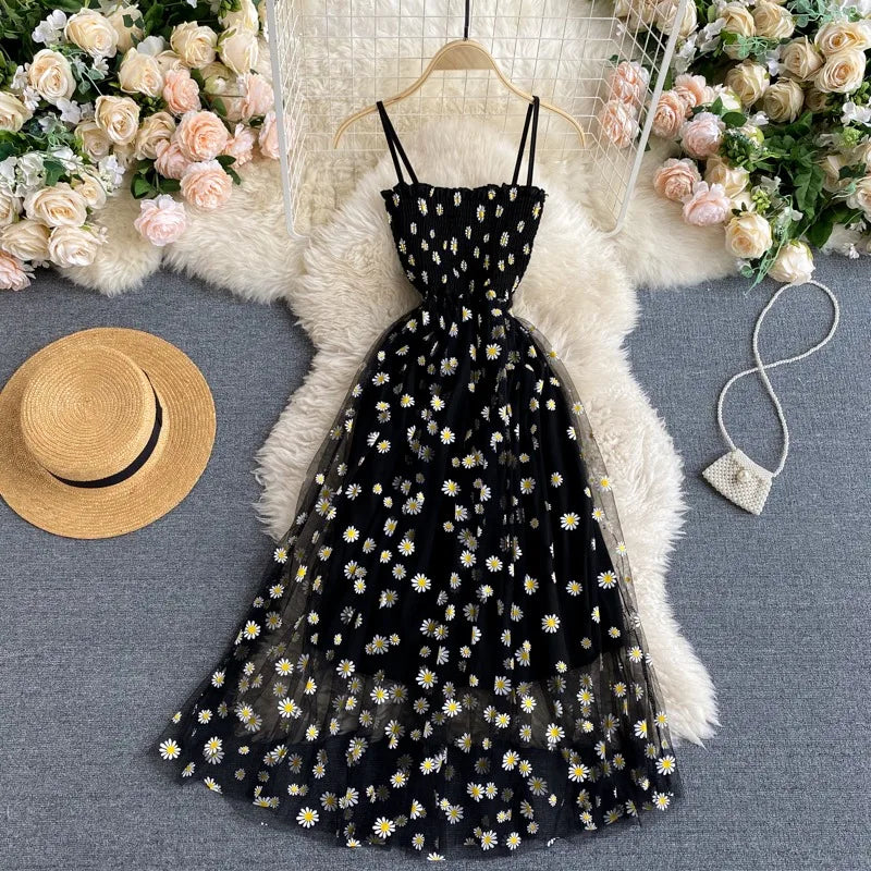 Vestido tul floral