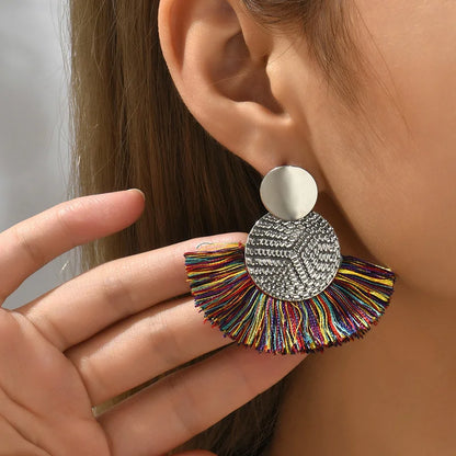 Pendientes abanico precolombino