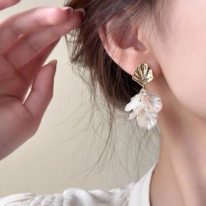 Pendientes Flor Concha