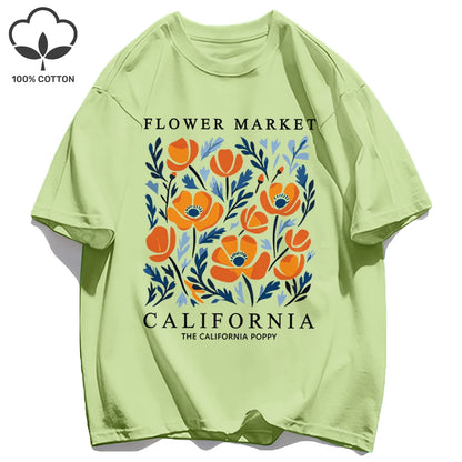 Camiseta verano California Flower Market
