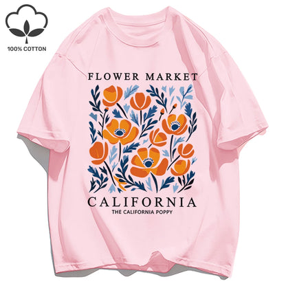 Camiseta verano California Flower Market