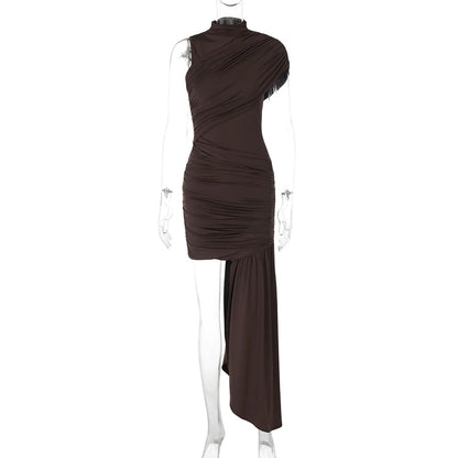Vestido elegante falda Drap
