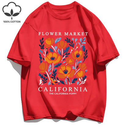 Camiseta verano California Flower Market