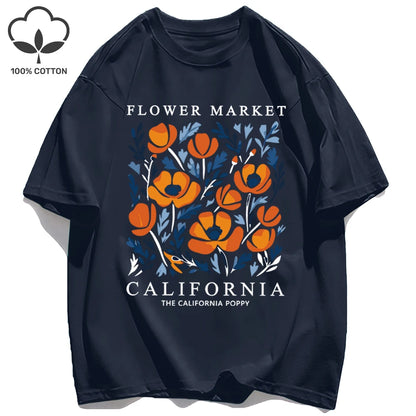 Camiseta verano California Flower Market
