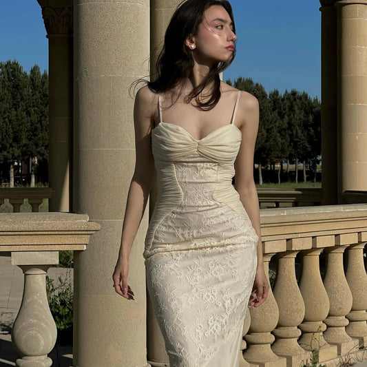 Vestido Bodycon blanco elegante